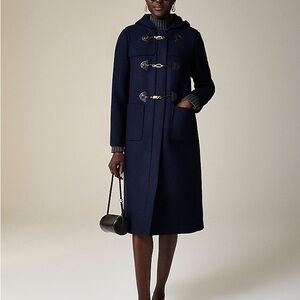 Collection toggle coat in Italian wool-blend melton